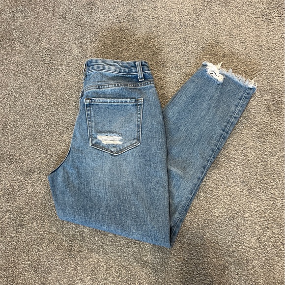 VERVET BY FLYING MONKEY Denim - Vervet jeans womens‎ 25 blue light wash denim distressed relaxed boyfriend